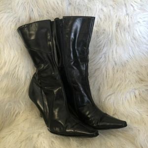 Women Kenneth Cole Leather Boots Size 7